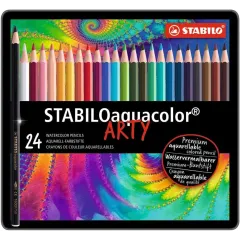 Ξυλομπογιές stabilo aquarelle arty 24 τεμάχια metal - Stabilo