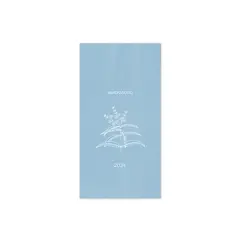 Ημερολόγιο εβδομαδιαίο ατζέντα adbook 2024 botanical 9x17cm light blue - Adbook