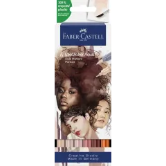 Μαρκαδόροι faber castell goldfaber dual markers aqua portrait 6 τεμ. - Faber castell