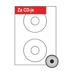 Ετικέτες sorex α4 cd/dvd 117mm 2/φ. πακέτο 100 φύλλα - Sorex