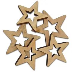 Αστέρια ξύλινα 5 τεμάχια - Meyco