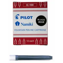 Μελάνι αμπούλα pilot ic-100 μαύρο 12 τεμάχια - Pilot