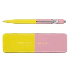 στυλό caran d'ache 849 by paul smith medium chartreuse/rose μεταλλικό κουτί δώρου - Caran d'ache