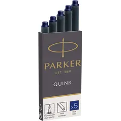 Αμπούλες parker quink ink 5 τεμάχια cartridges μπλε - Parker
