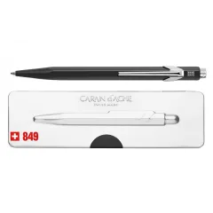 στυλό caran d'ache 849 fluo μαύρο medium σε μεταλλικό κουτί δώρου ballpen - Caran d'ache
