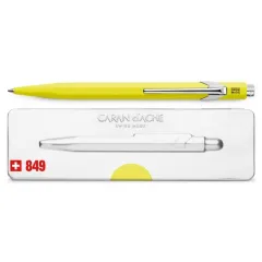 στυλό caran d'ache 849 fluo κίτρινο medium σε μεταλλικό κουτί δώρου ballpen - Caran d'ache