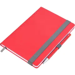 σημειωματάριο με στυλό troika a5 slimpad κόκκινο - Troika