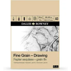 Μπλοκ daler rower fine grain drawing a3 120g 30 φύλλα - Daler rowney