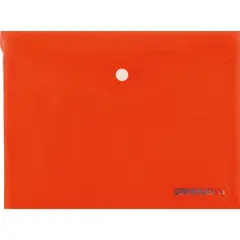 Ντοσιέ με κουμπί α4 διαφανές κόκκινο - A&g