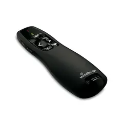 Mediarange 5-button wireless presenter with red laser pointer, black - Mediarange
