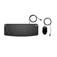 πληκτρολόγιο και ποντίκι hp 200 wired black - Hp