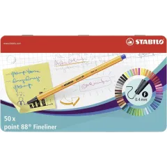 Μαρκαδόροι stabilo 8850-6 metal κασετίνα 50 τεμαχίων - Stabilo