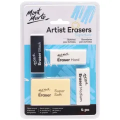 Γόμες σχεδίου mont marte creative eraser 4 τεμάχια - Mont marte