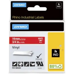 Κασέτα ετικετογράφου dymo rhino 1805422 vinyl tape 19mm red - Dymo