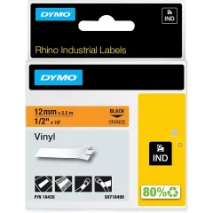Κασέτα ετικετογράφου dymo rhino d18435 vinyl tape 12mm orange - Dymo