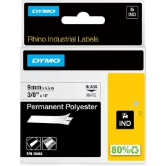 Κασέτα ετικετογράφου dymo rhino 9mmx5.5m d18482 permanent polyester white - Dymo