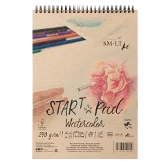 Μπλοκ ακουαρέλλας smlt art α4 20 φύλλα σπιράλ 240gr - Smlart