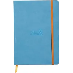 σημειωματάριο rhodia dotted α5 με λάστιχο turquoise - Rhodia