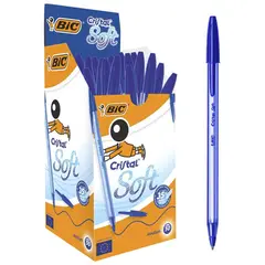 στυλό bic crystal soft μπλε 50 τεμάχια - Bic