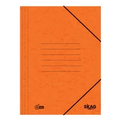 Ντοσιέ skag με πτερύγια & λάστιχο prespan πορτοκαλί - Skag
