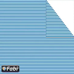 χαρτόνι διπλής οψης 50x70cm 220 gr. ριγέ μπλε - Fabi