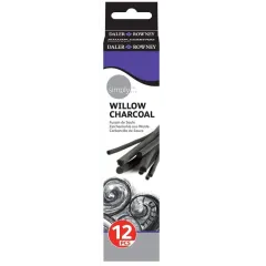 Καρβουνα daler rowney simply 12 τεμ willow - Daler rowney