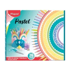 σετ maped ξυλομπογιές & μαρκαδόροι pastel 26 τεμάχια - Maped