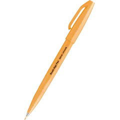 Μαρκαδόρος pentel brush sign pen fluo orange - Pentel