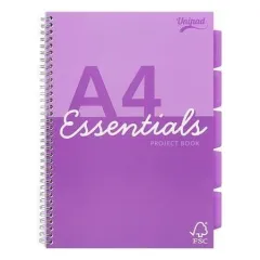 τετράδιο pukka pad α4 essentials project book σπιράλ 5 θέματα 200 σελίδες - Pukka pad