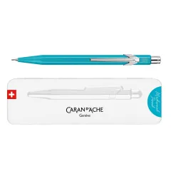Μηχανικό μολύβι caran d'ache colomat-x 0.7mm τυρκουάζ σε μεταλλική θήκη - Caran d'ache
