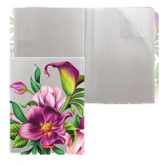 Ντοσιέ με ζελατίνες erichkrause tropical flowers 20 φύλλα - Erichkrause