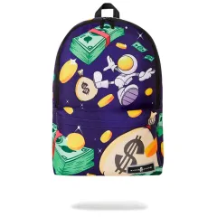 τσάντα πλάτης σχολική space junk - space money coins backpack - Space junk