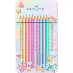 Ξυλομπογιές faber castell sparkle pastel 12 τεμάχια - Faber castell