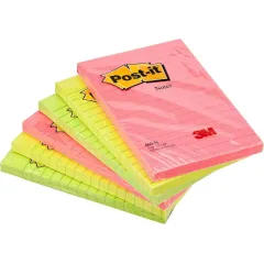 Αυτοκόλλητα χαρτάκια post-it 3m 102x152mm 660 ριγέ 100 φύλλα - 3m