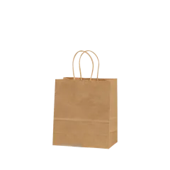 τσάντα συσκευασίας χάρτινη κραφτ καφέ 26x31x10cm πακέτο 25 τεμαχίων - Metron