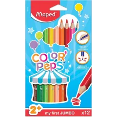 Ξυλομπογιές maped color'peps maxi 12 χρώματα - Maped