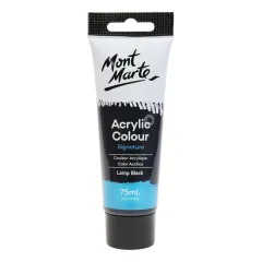 χρώμα ακρυλικό mont marte 75ml lamp black 32 - Mont marte