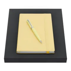 σετ στυλό και σημειωματάριο hugo boss a5 light yellow - Hugo boss