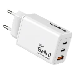 φορτιστής maxball charger t826 gan ii 3-ports usb 65w white - Maxball