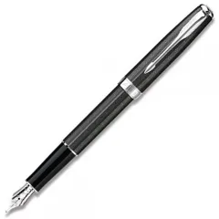 πένα parker sonnet chiselled carbon fpen - Parker