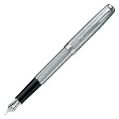 πένα parker sonnet chiselled silvery fpen - Parker