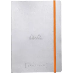 σημειωματάριο rhodia goalbook silver a5 120 φύλλα - Rhodia