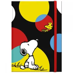 σημειωματάριο premium paper snoopy σκληρό εξώφυλλο με λάστιχο 12.5x17.5cm relaxing - Premium paper