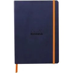 σημειωματάριο rhodia dotted a5 με λάστιχο night blue - Rhodia