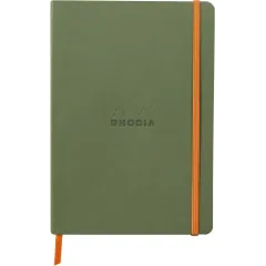 σημειωματάριο rhodia dotted α5 με λάστιχο sage - Rhodia