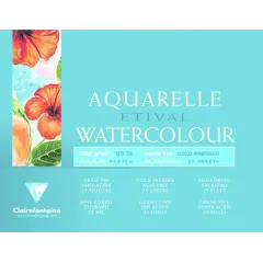 Μπλοκ clairefontaine aquarelle 24x30cm 200gr 96454 25 φύλλα - Clairefontaine