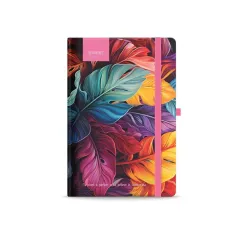 σημειωματάριο με λάστιχο street flowers petal a6 200 σελίδες ριγέ 80gr - Street