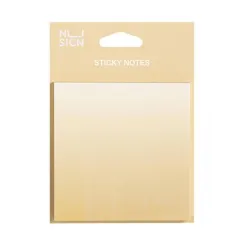 Αυτοκόλλητα χαρτάκια σημειώσεων deli nusign 74x74mm 60 φύλλα ombre κίτρινο - Deli
