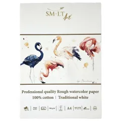 Μπλοκ ακουαρέλας smlt art professional quality rough watercolor paper a4 300γρ 10 φύλλα - Smlart