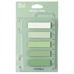 σελιδοδείκτες deli film bopp nusign green 44x12mm 5x20 φύλλα - Deli